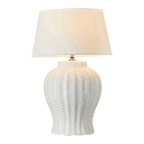 Drawbridge Ceramic Table Lamp Base White