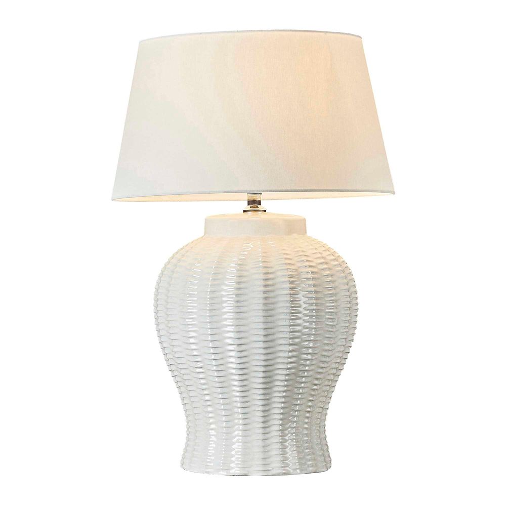 White table lamp deals base