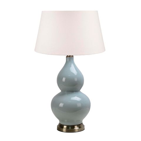 Terrigal Ceramic Table Lamp Base Pale Blue