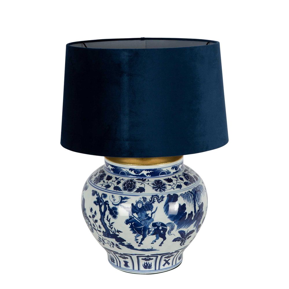 Blue and white 2024 ceramic lamp base