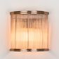 Verre Half Round Wall Light Silver