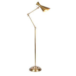 Grasshopper Floor Lamp Antique Brass