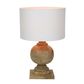 Coach Table Lamp Natural With White Shade