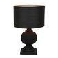 Coach Table Lamp Black With Black Shade