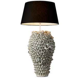 Singita Ceramic Table Lamp Base White- Base Only