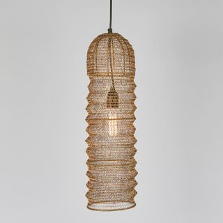 Monash Wire Mesh Ceiling Pendant Brass