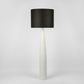 Samson Floor Lamp Base White with Black Shade