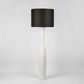 Callum Floor Lamp Base White with  Black Shade