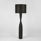 Callum Floor Lamp Base Black with Shade Black