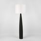 Samson Floor Lamp Black Base with White Shade