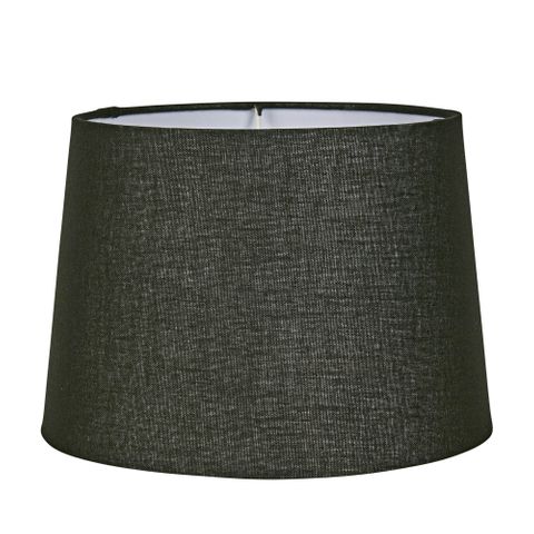 Linen Drum Lamp Shade XS Black