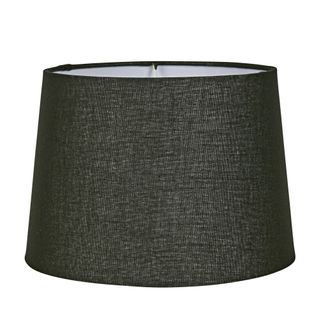 Linen Drum Lamp Shade XS Black