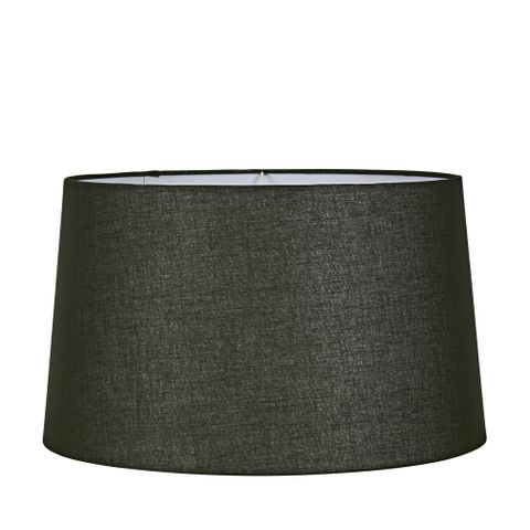 Linen Drum Lamp Shade XL Black