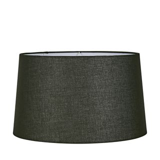 Linen Drum Lamp Shade XL Black