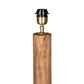 Flask Wood Floor Lamp Base Saddle