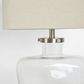 Fillable Bottle Lamp W Linen Shade