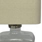 Fillable Bottle Lamp W Linen Shade