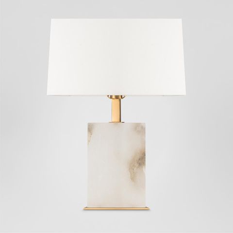 Roco Alabaster Table Lamp With Shade