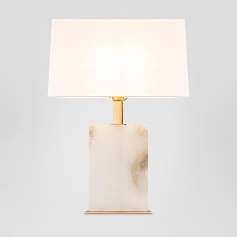Roco Alabaster Table Lamp With Shade