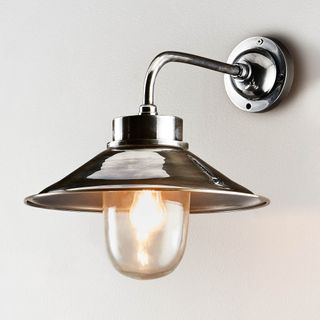 Sandhurst Outdoor Wall Light Antique Silver