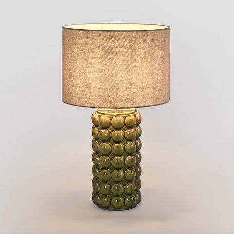 Condotti Green Table Lamp & Shade