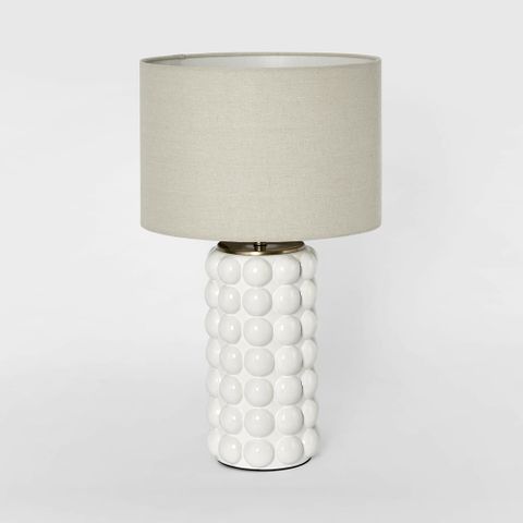 Condotti White Table Lamp & Shade