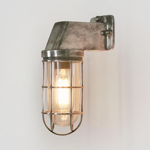 Royal London Outdoor Wall Light Antique Silver