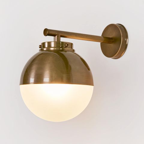 Carrington Outdoor Wall Light Antique Brass