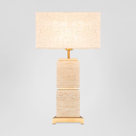 Ashley Travatine Table Lamp with shade