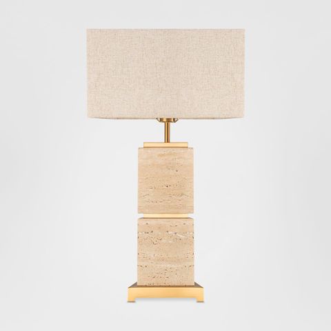 Ashley Travatine Table Lamp with shade