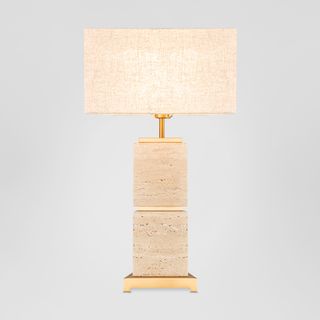 Ashley Travatine Table Lamp with shade