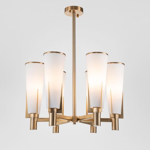 St Germain Chandelier  Antique Brass