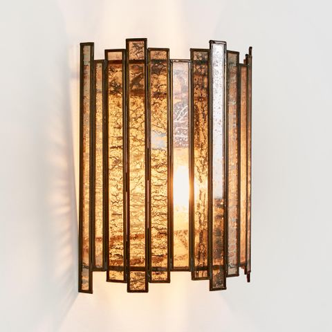 Monroe Half Round Wall Light Antique Copper