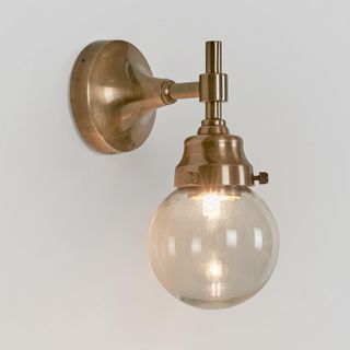 Iceberg Outdoor Wall Light Antique Brass