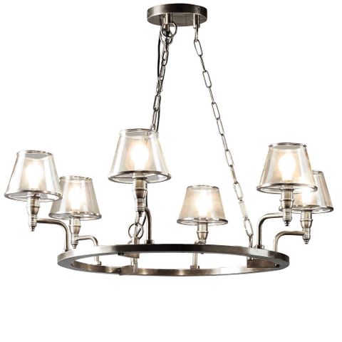 Sienna Chandelier Antique Silver