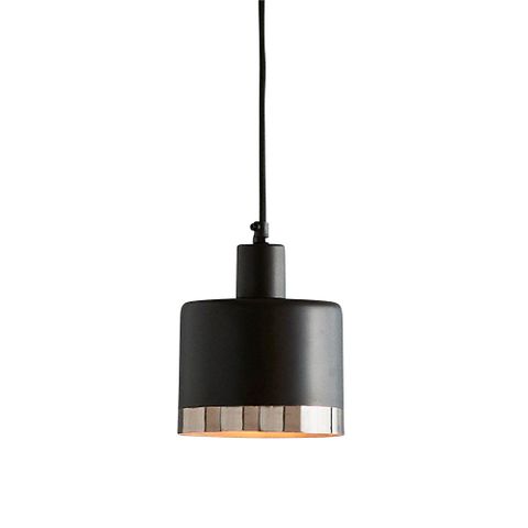 Montreux Ceiling Pendant Small Black and Nickel
