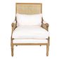 Hicks Caned Armchair White