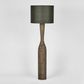 Callum Timber Floor Lamp Base With Black Shade