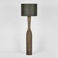 Callum Timber Floor Lamp Base With Black Shade