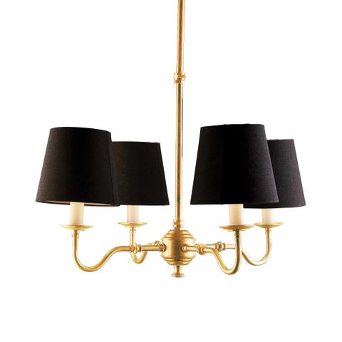 Milton Chandelier Antique Brass