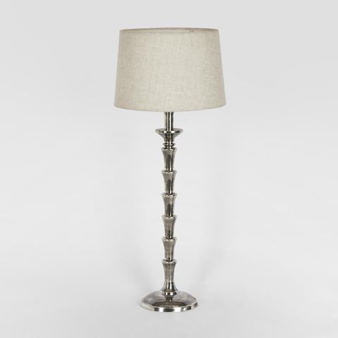 Jordan Table Lamp Base Antique Silver