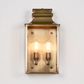 Westpoint Outdoor Wall Light Antique Brass