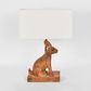 Simon Table Lamp Base Dark Natural- Base Only