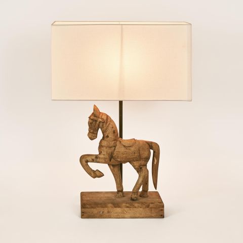 Bonnie Table Lamp Base Small Dark Natural