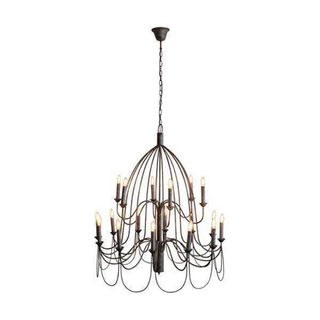 Large Arm Taupe Chandelier