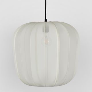 Pumpkin Ceiling Pendant Large Ivory (Shade only) DO NOT TURN ON KIT ONLY