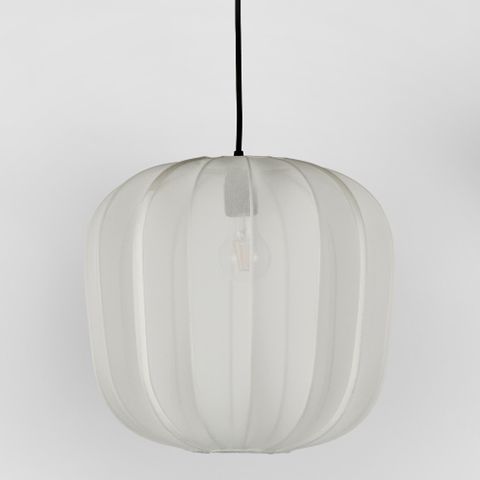 Pumpkin Ceiling Pendant Medium Ivory (Shade only) DO NOT TURN ON KIT ONLY