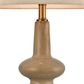 Linden Sandstone Table Lamp & Linen Shade