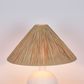 Esta Lamp Small White with Raffia Shade