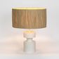 Marni Lamp Small White with Raffia Shade